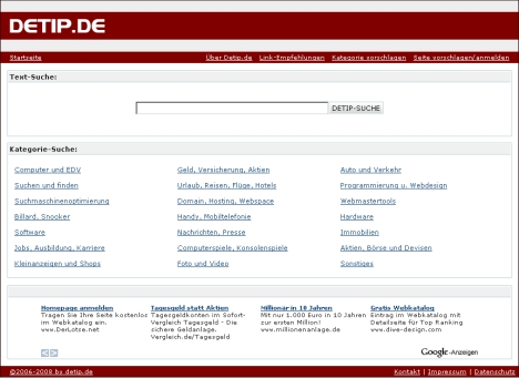 Suchen und finden - Der Webkatalog